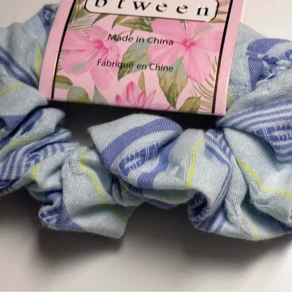 Between Girls Blue and Green Scrunchie